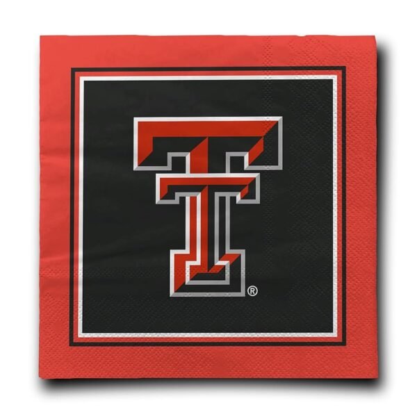 Texas Tech Red Raiders I Luncheon Napkins – Officially Licensed 2-Ply Party Napkins for Tailgates & Game Day Events – Pack of 16 by Westrick