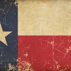 Texas Themed Gifts Texas Flag Old Scratched Aged Vintage Wall Decor Made In USA Cool Wall Art Print Poster 36x24