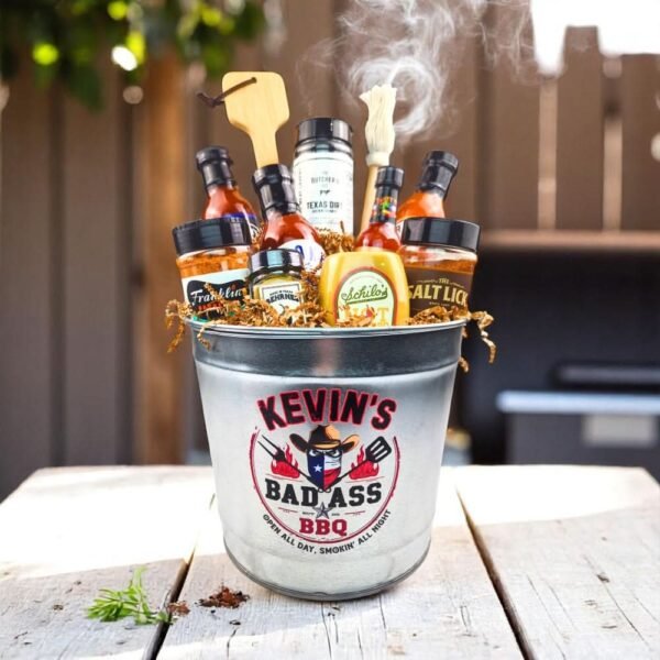 The BAD ASS Personalized Texas BBQ Bucket