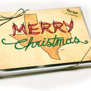 The ROUTH COLLECTION Texas Chili Pepper Christmas Card with Recipe