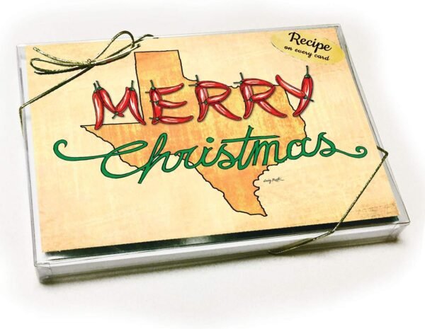 The ROUTH COLLECTION Texas Chili Pepper Christmas Card with Recipe