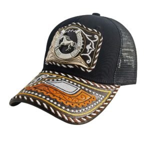 TOPACC Western Trucker Hat for Men Women Vintage Cowboy Country Hats Cute Baseball Cap for Western Outfit