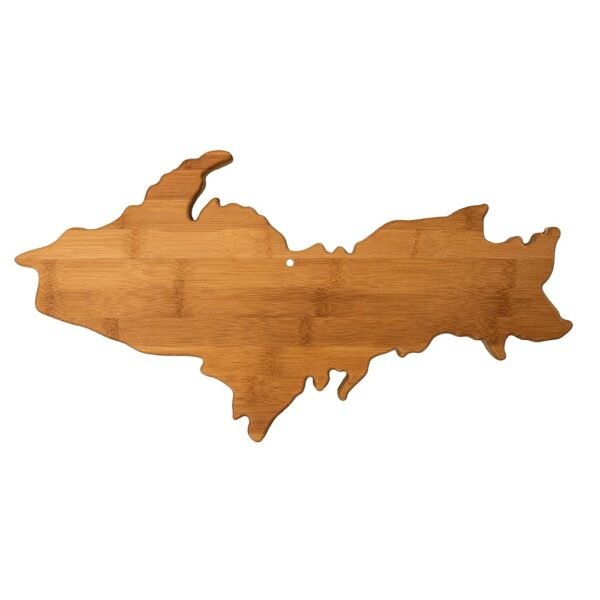 Totally Bamboo Upper Peninsula Shaped Bamboo Serving and Cutting Board