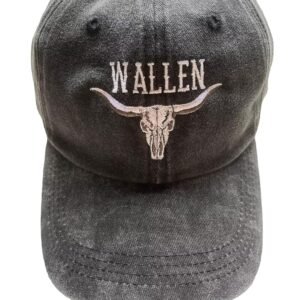 Wallen Hat Funny Baseball Skull Cowboy Cowgirl Western Hat Texas State Pride Country Music Lover Cap for Men Women