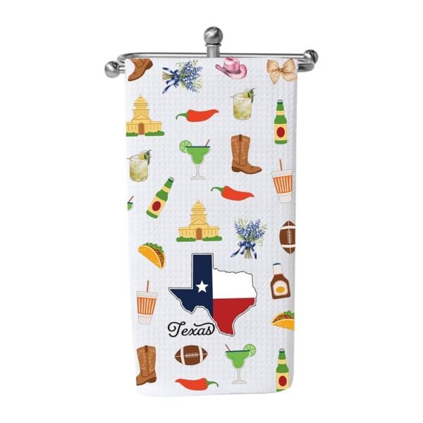 WCGXKO Texas Themed Gifts Texas Country Bachelorette Party Gift Texas Kitchen Towel Housewarming Gift (Texas Towel1)