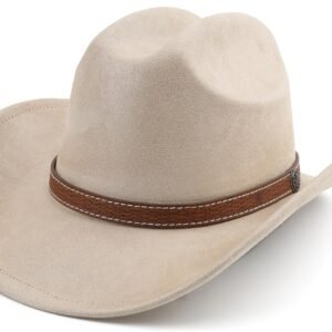 Western Cowboy Hat for Women Men Small Short Wide Brim Beach Cowgirls Cattleman Cowboys Hats
