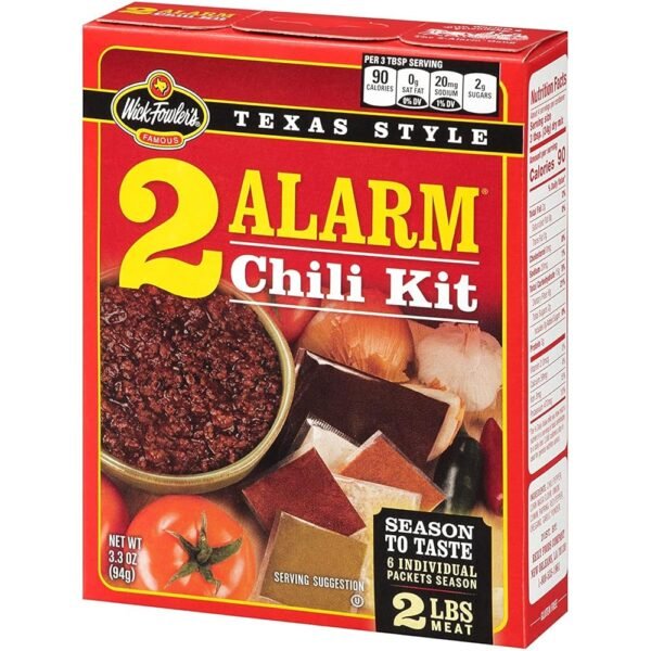 Wick Fowler's Texas Style 2 Alarm Chili Kit (4 Boxes - 3.3 oz each)