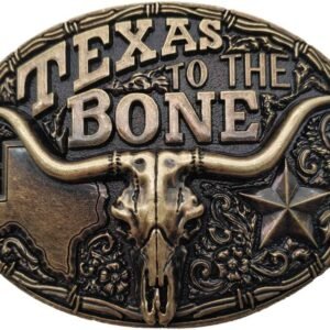 Xwest Texas to the Bone Western Belt Buckle Cowboy Longhorn Buckles