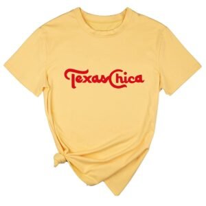 Ykomow Texas Chica Shirt Womens Vintage State Texas Love Graphic Tees