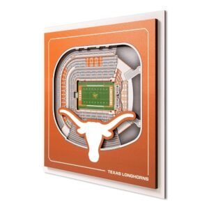 YouTheFan Officially-licensed NCAA Stadium Series 3D Wall Art - multi-layer team stadium replica, detailed sports fan gift, indoor decor